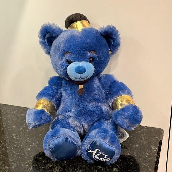 Build A Bear BAB  Disney Plush Aladdin Blue Genie Excellent Condition 18” - Picture 1 of 5